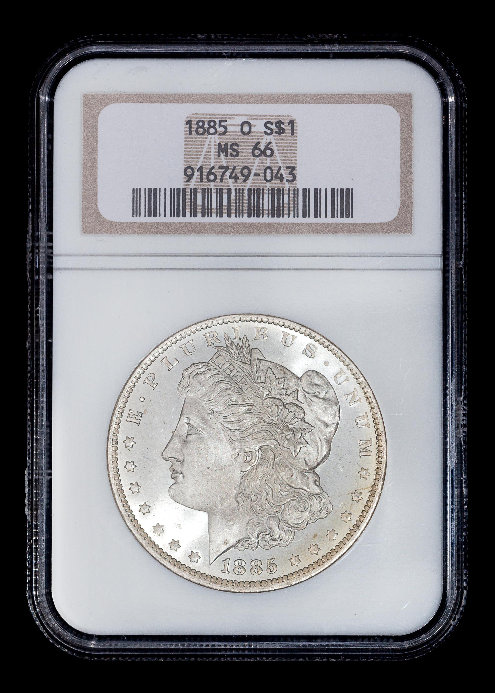 A United States 1885-O Morgan Silver $1 Coin