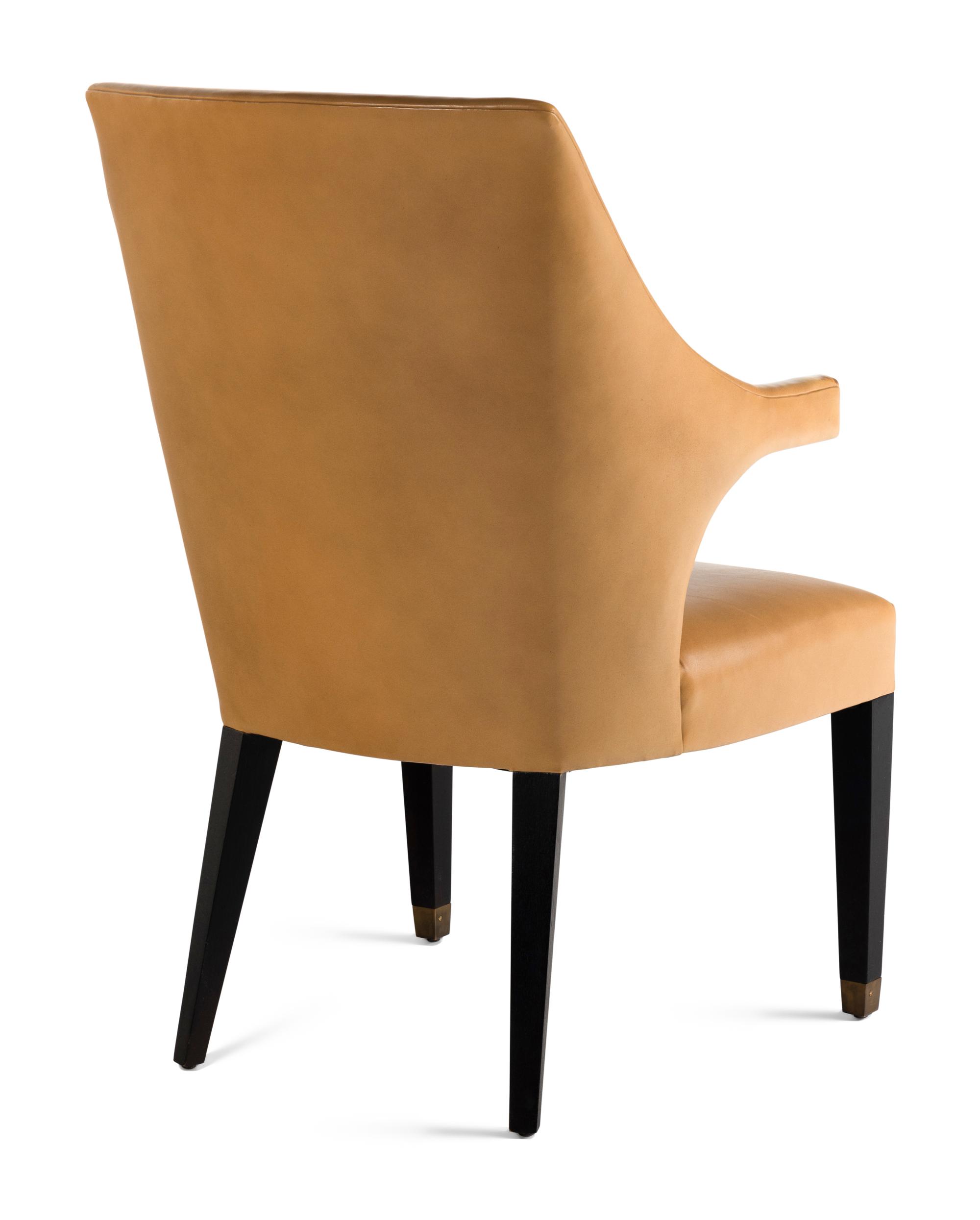 A Dessin Fournir Leather Upholstered Armchair
