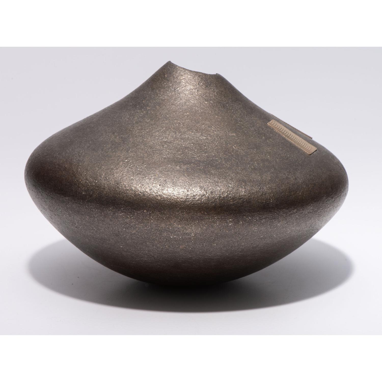 Micaceous Blackware Pottery Jar