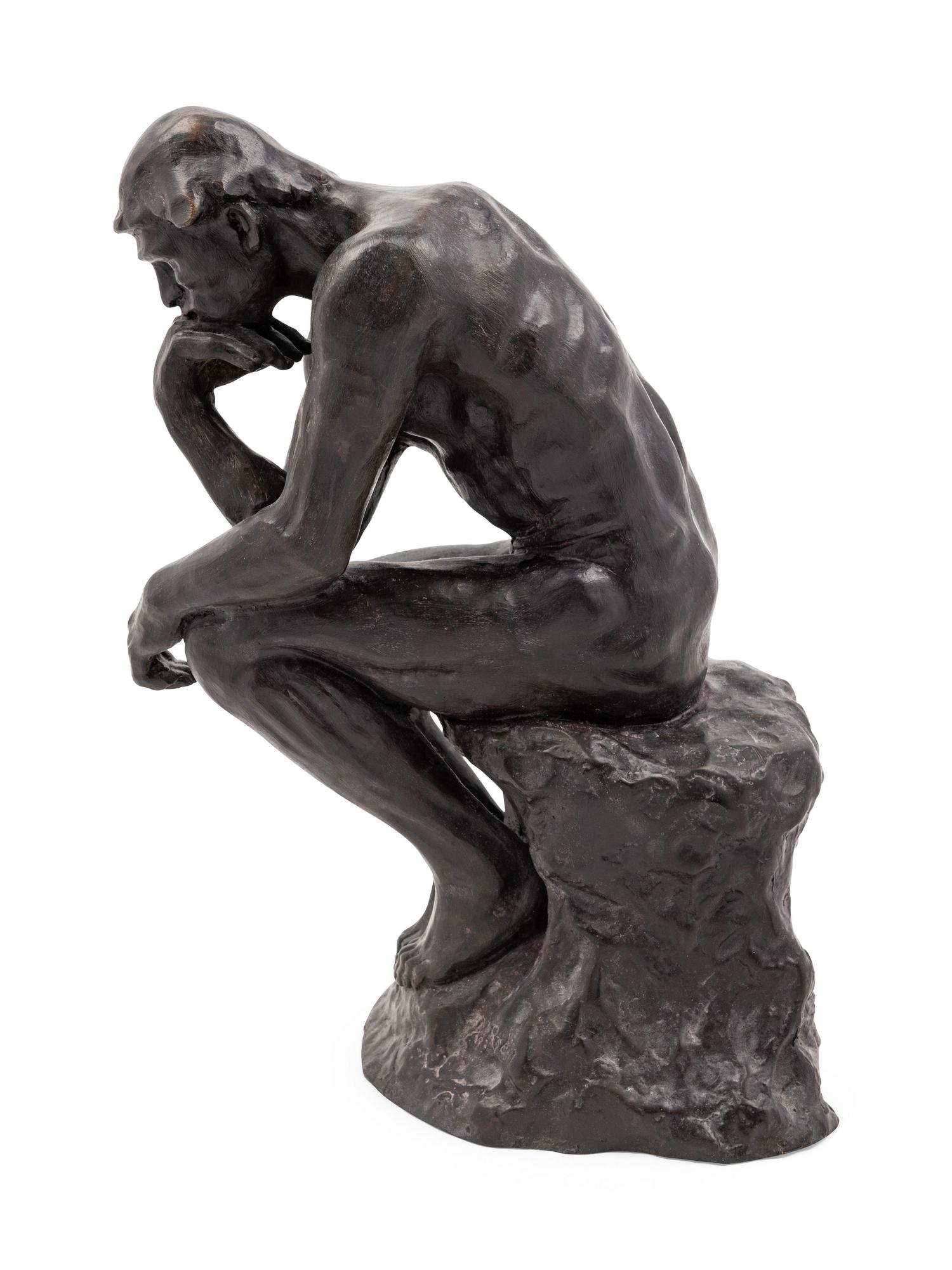 Three Patinated Bronze Figures