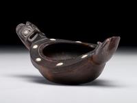 Haida Carved Figural Feast Bowl