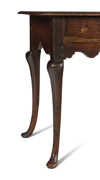 A Queen Anne Style Oak Side Table
