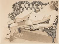Nude on a Silver Bench , 1972