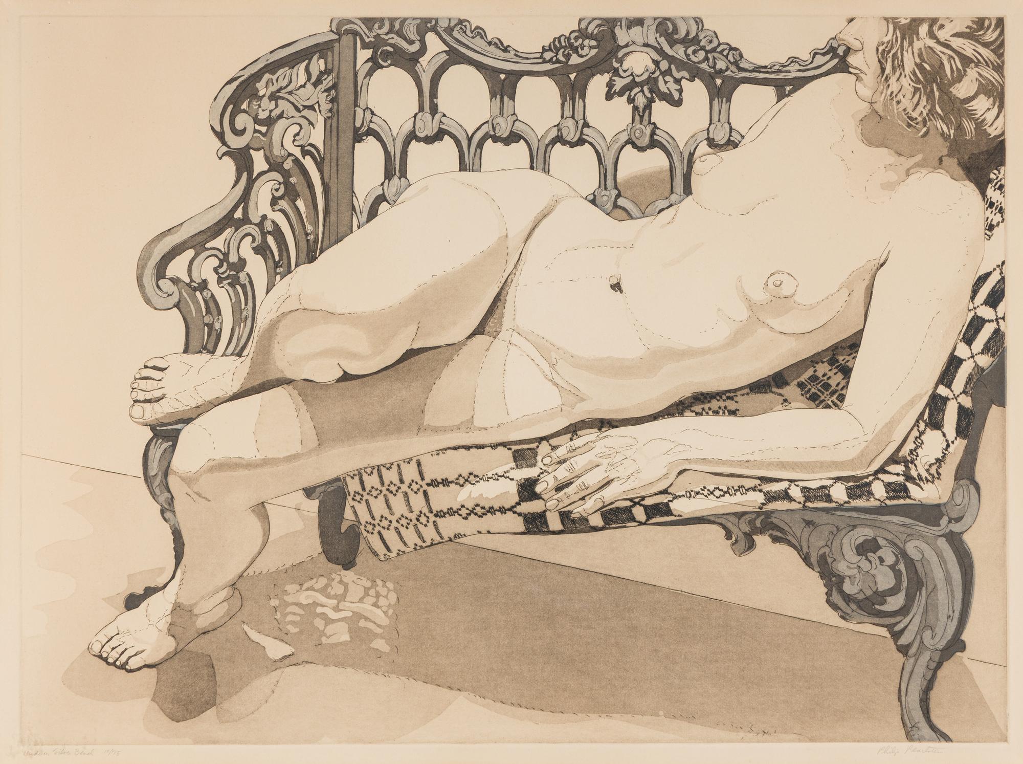 Nude on a Silver Bench , 1972