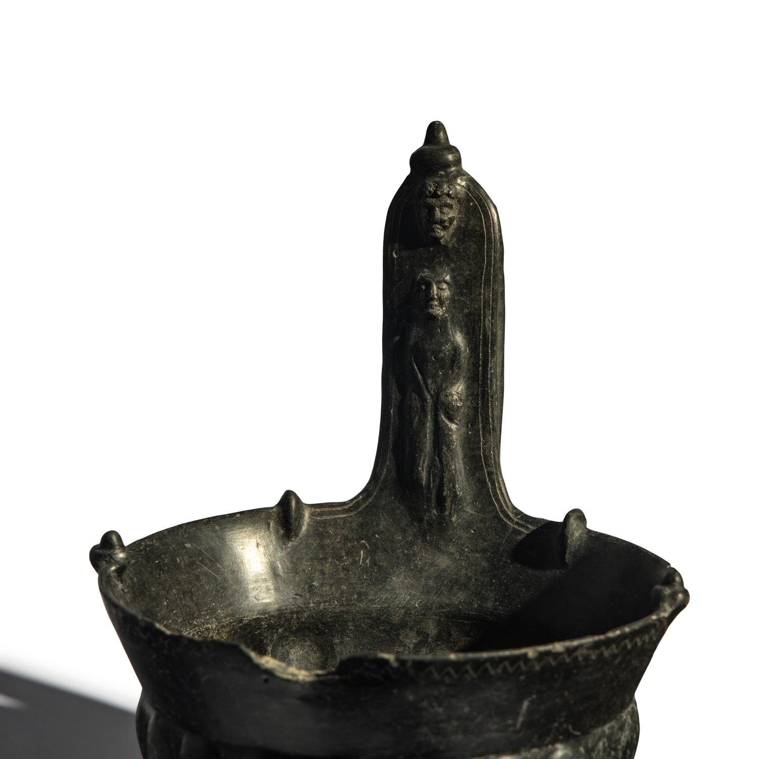 An Etruscan Bucchero Kyathos