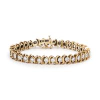 YELLOW GOLD AND DIAMOND BRACELET