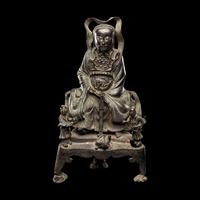 A Chinese Bronze Figure of Taoist Immortal, Zhenwu Dadi, Late Ming/Early Qing Dynasty 明末清初 銅真武大帝