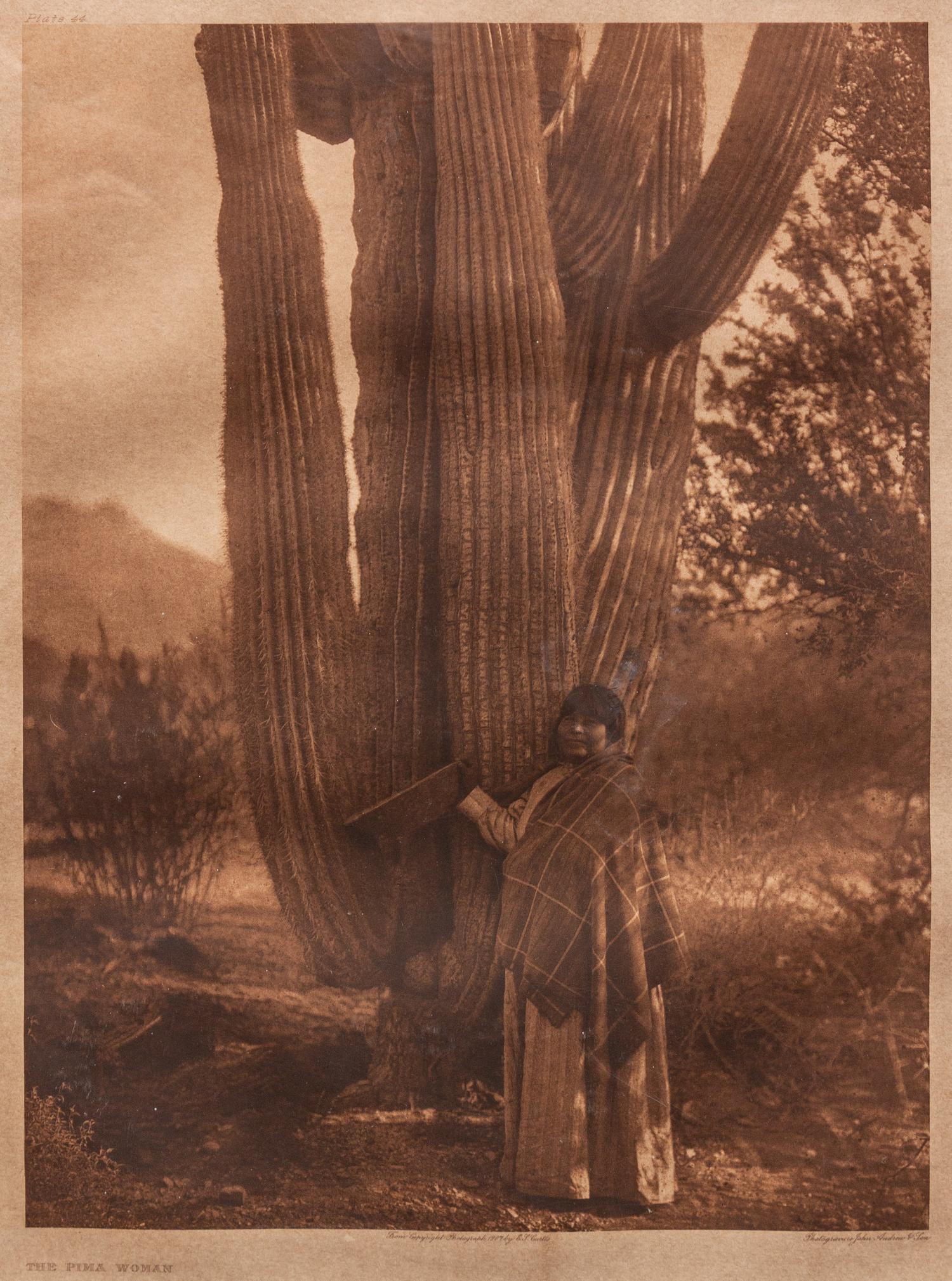 The Pima Woman , from Copyright Photograph 1907 by Edward S. Curtis