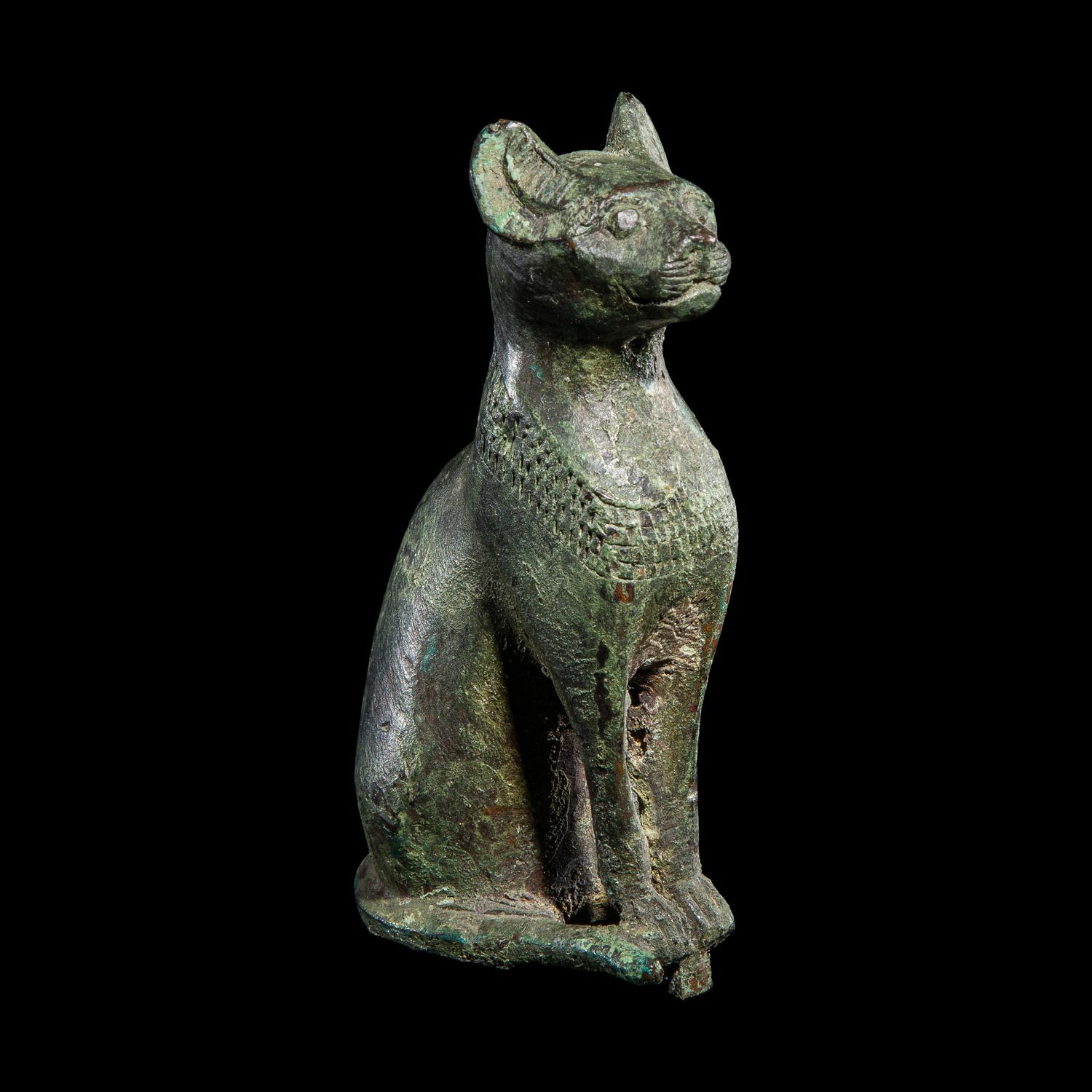 An Egyptian Bronze Cat
