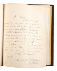 [CHAMBERLAIN, Joshua Lawrence (1828-1914)]. 1858 Bowdoin College yearbook with signatures and photographs of Joseph S. CHAMBERLAIN, Alpheus S. PACKARD, and others. [ With :] Bowdoin in the War. SIGNED by Chamberlain.