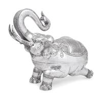 A Large Southeast Asian Silver Elephant
