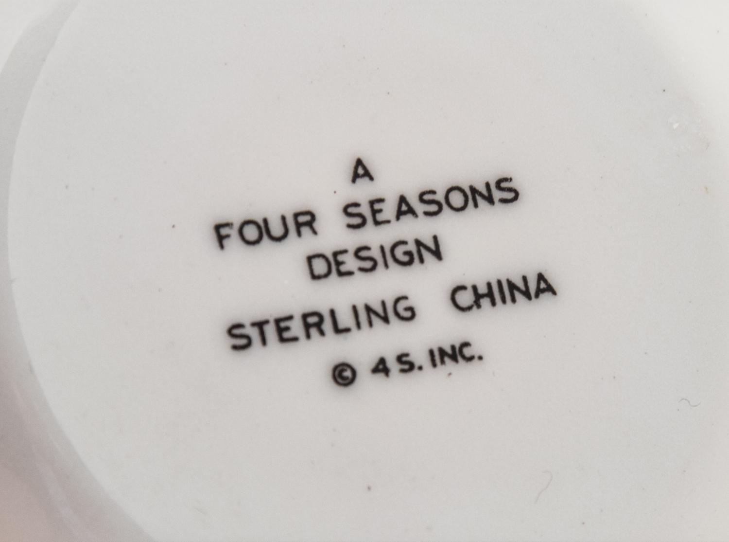 Set of Four Ashtrays Sterling China, USA