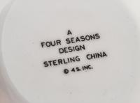 Set of Four Ashtrays Sterling China, USA