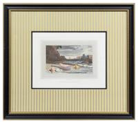 A Group of Four Prints Each 8 1/8 x 11 7/8 inches (visible).