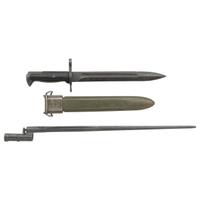 Lot of Two Bayonets: US M1 Bayonet by Utica Cutlery & Co. and Soviet M91/30 Spike Bayonet