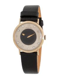 LONGINES, VINTAGE, REF. 1017 14K WHITE GOLD AND DIAMOND 'MYSTERY' WRISTWATCH