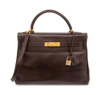 Hermès, Dark Brown Kelly 32