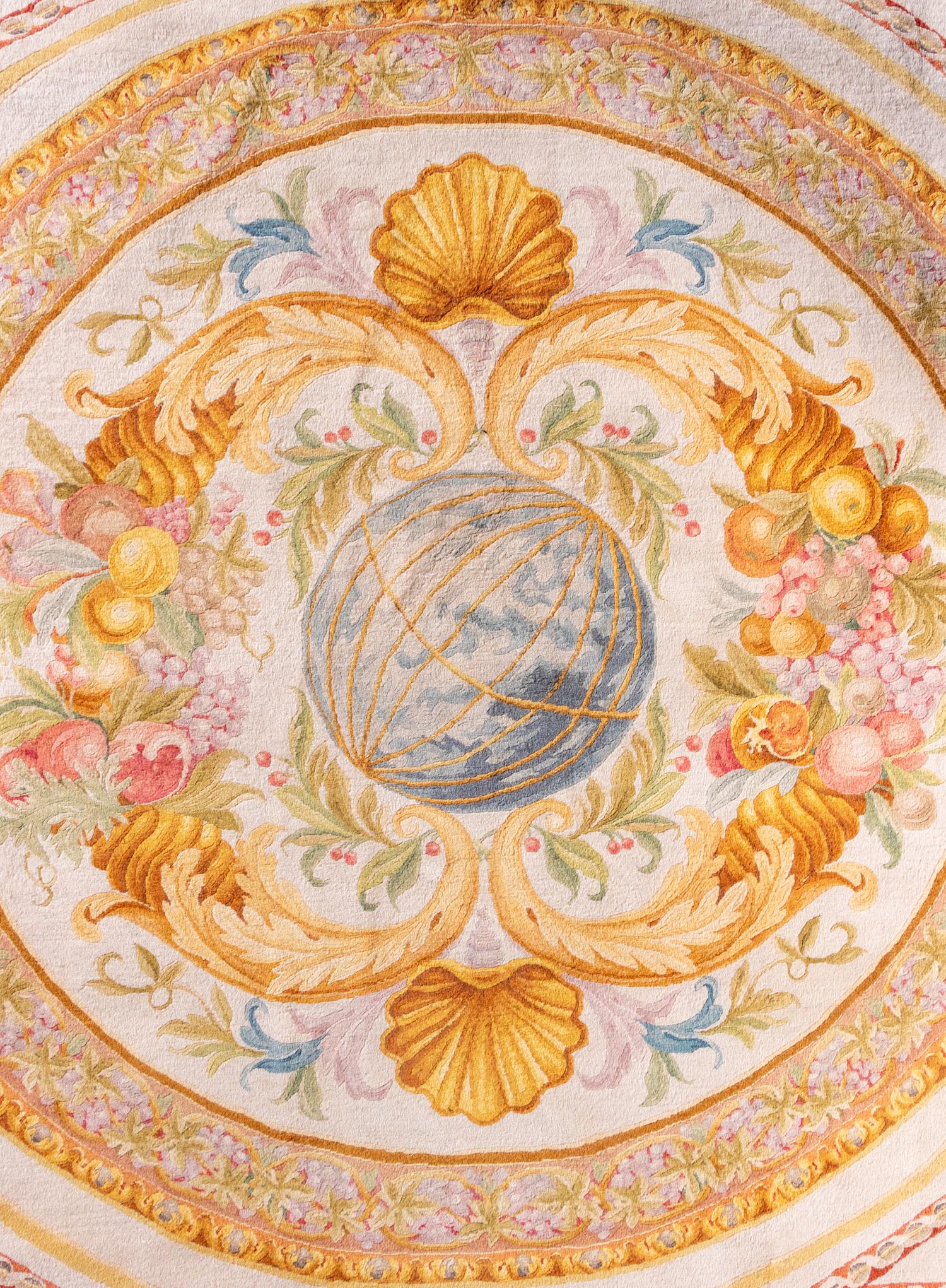 An Aubusson Style Wool Rug