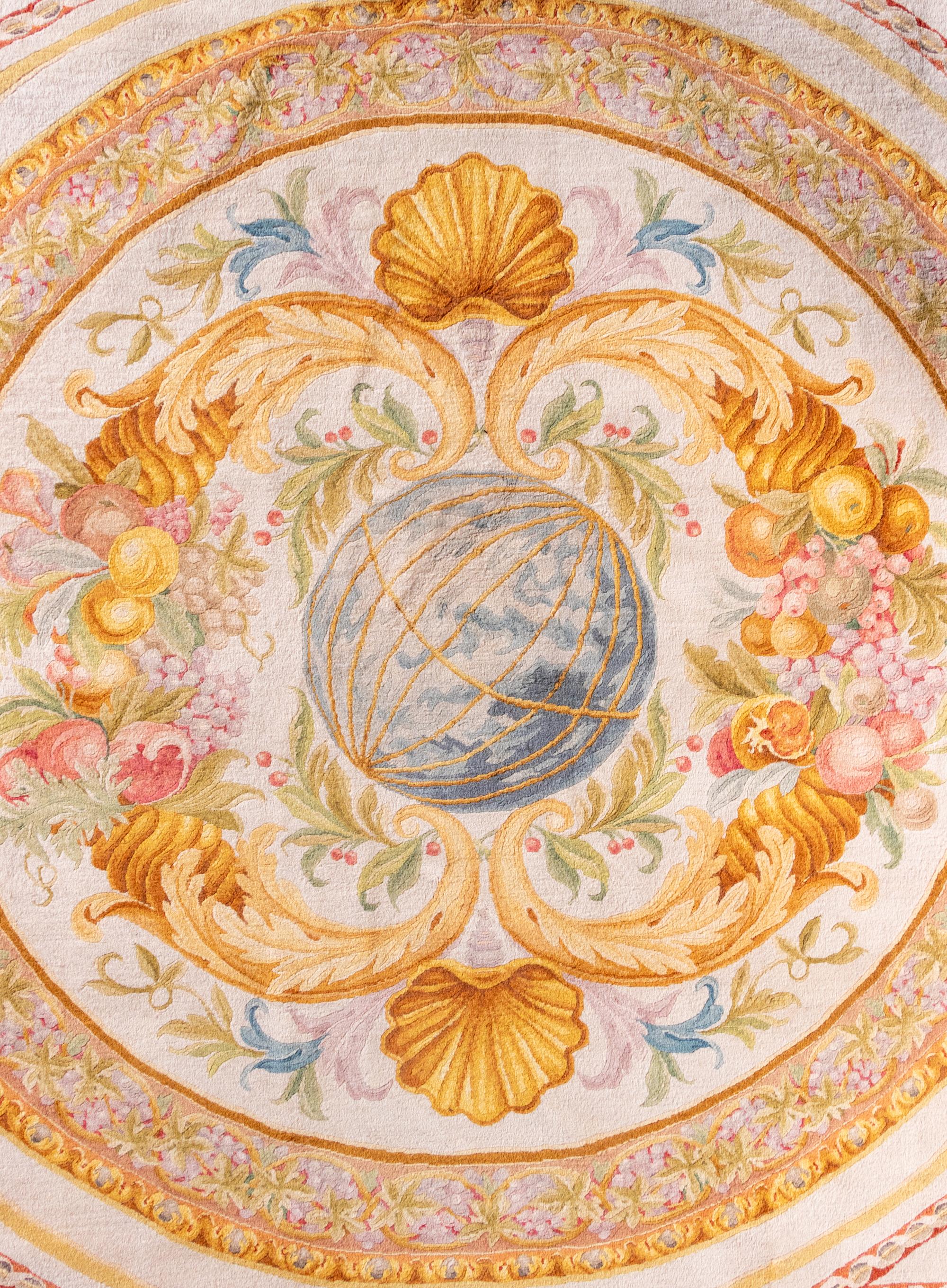 An Aubusson Style Wool Rug