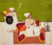 Two Mughal Miniature Paintings