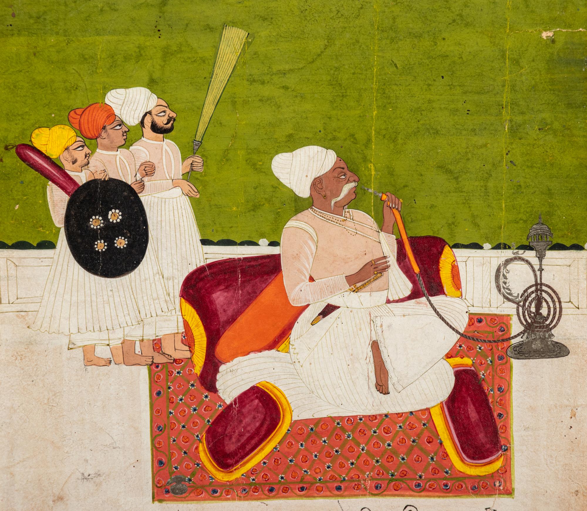 Two Mughal Miniature Paintings