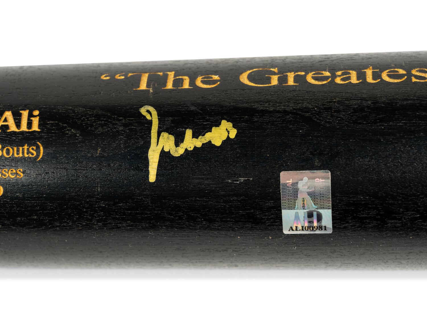 A Muhammad Ali Signed Autograph Baseball Bat (Ali Hologram, PSA)