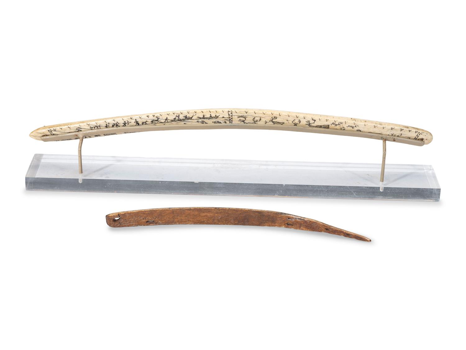 Iñupiaq Scrimshawed Bone Tools