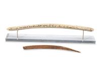 Iñupiaq Scrimshawed Bone Tools