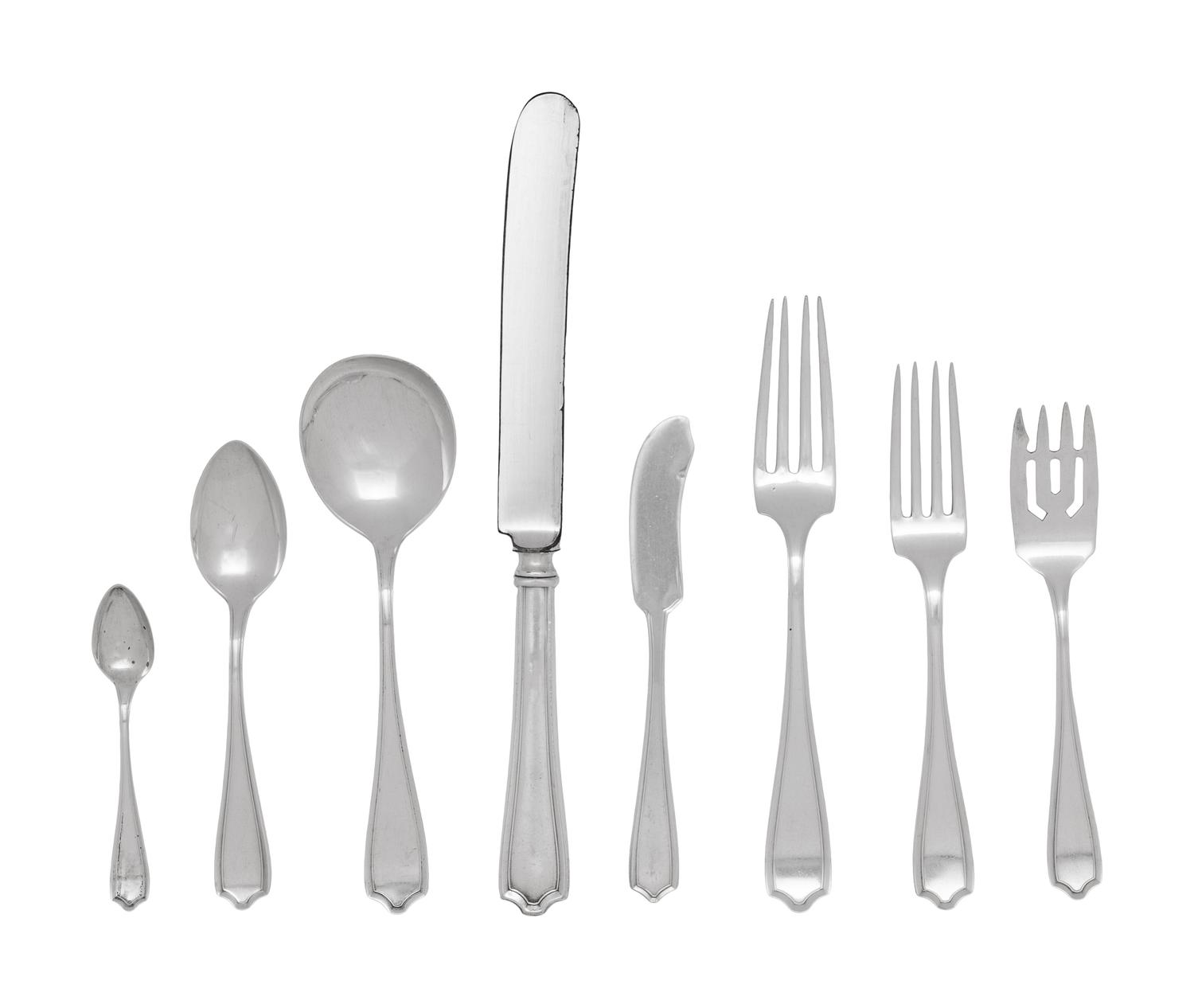 An American Silver Flatware Service
