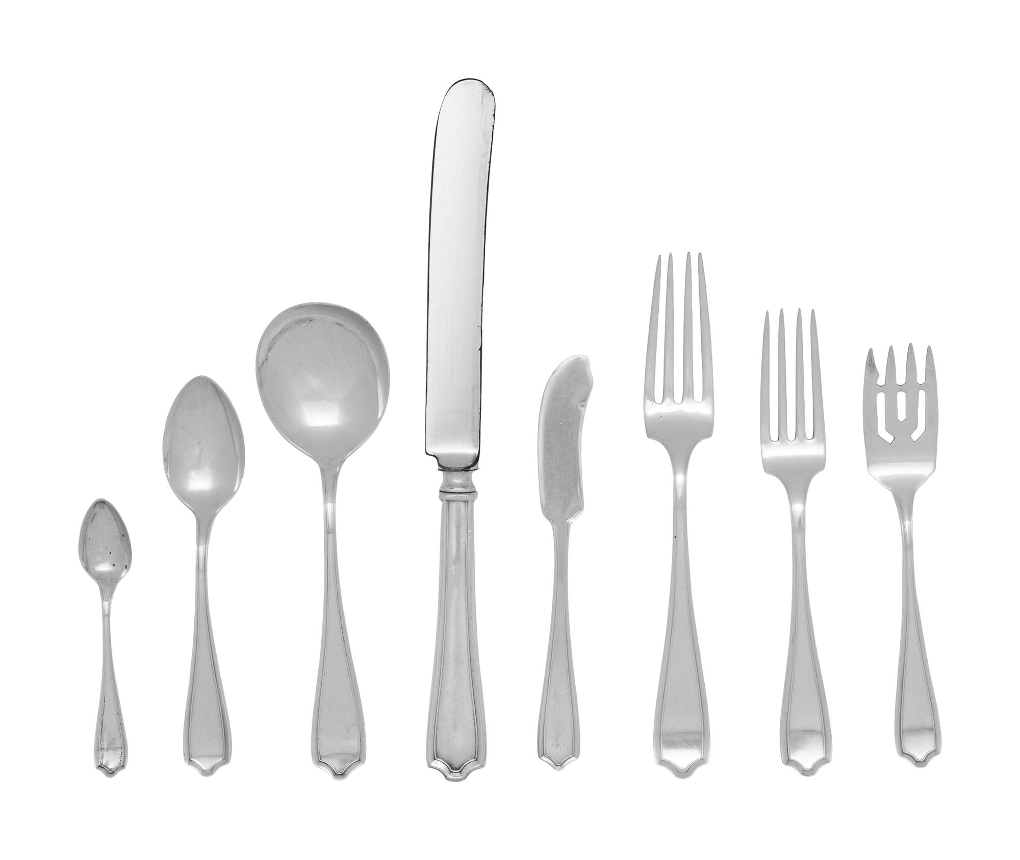 An American Silver Flatware Service