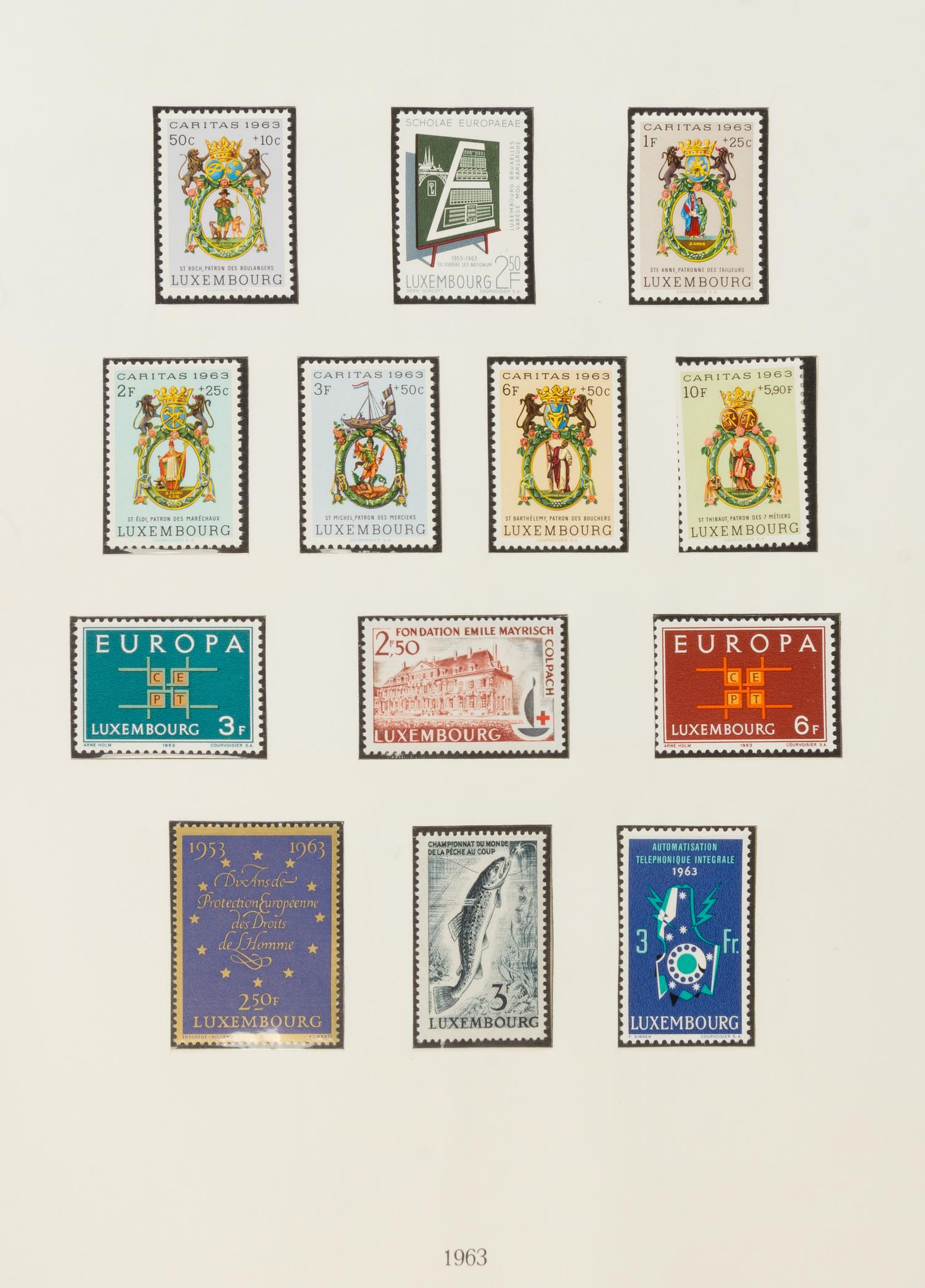 A Collection of Luxembourg Postage Stamps — LIGHTHOUSE STAMP ALBUM-No. 317SF1921-1967