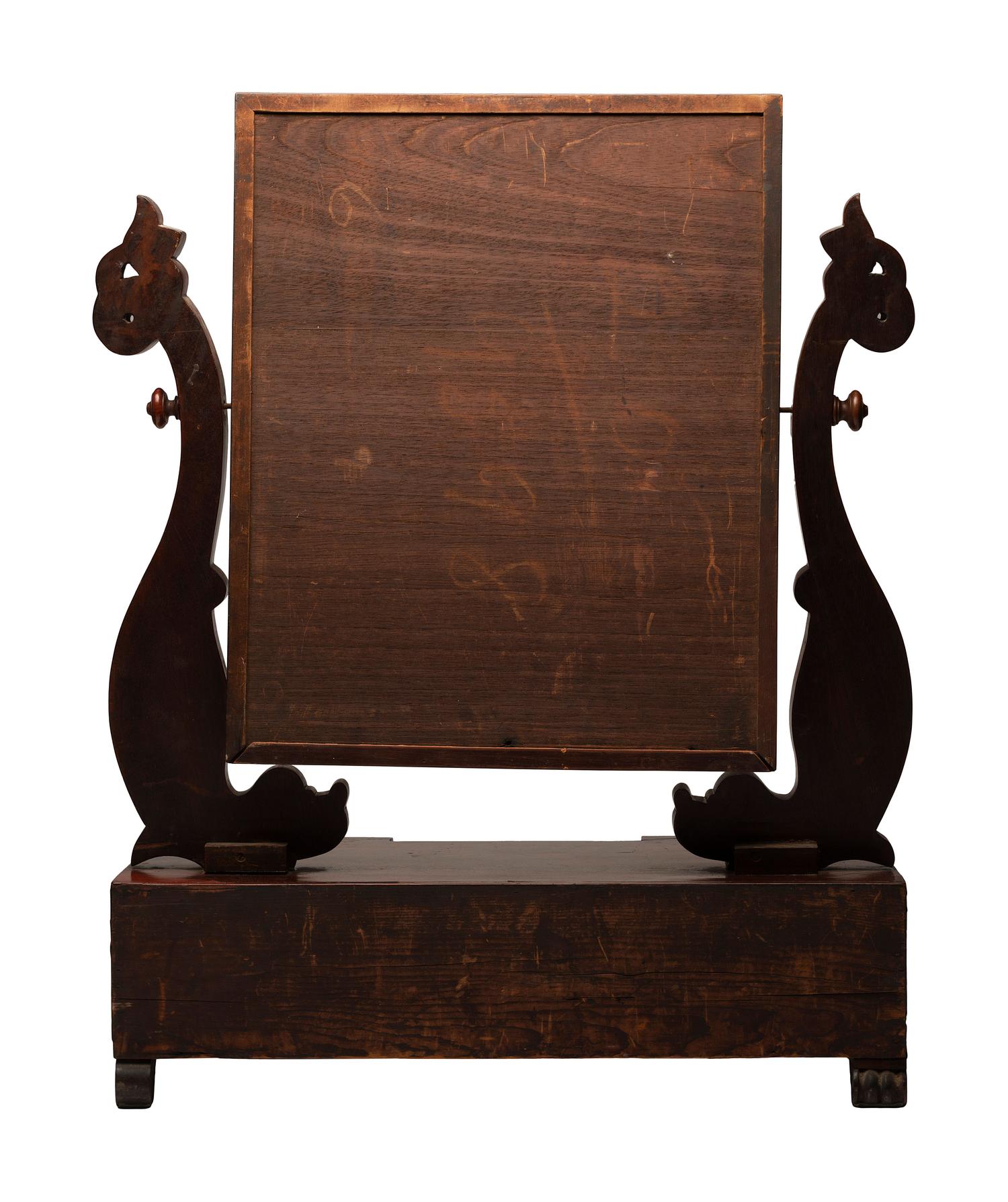 A William IV Mahogany Gentleman's Dressing Mirror