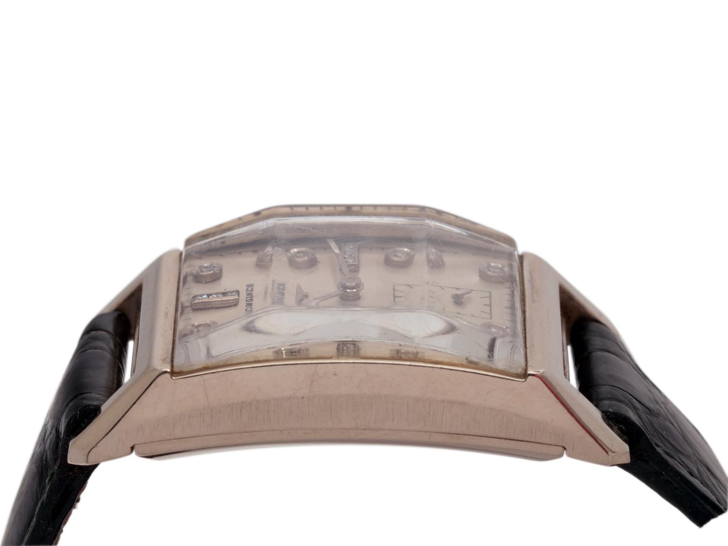 LONGINES, 14K WHITE GOLD AND DIAMOND WRISTWATCH