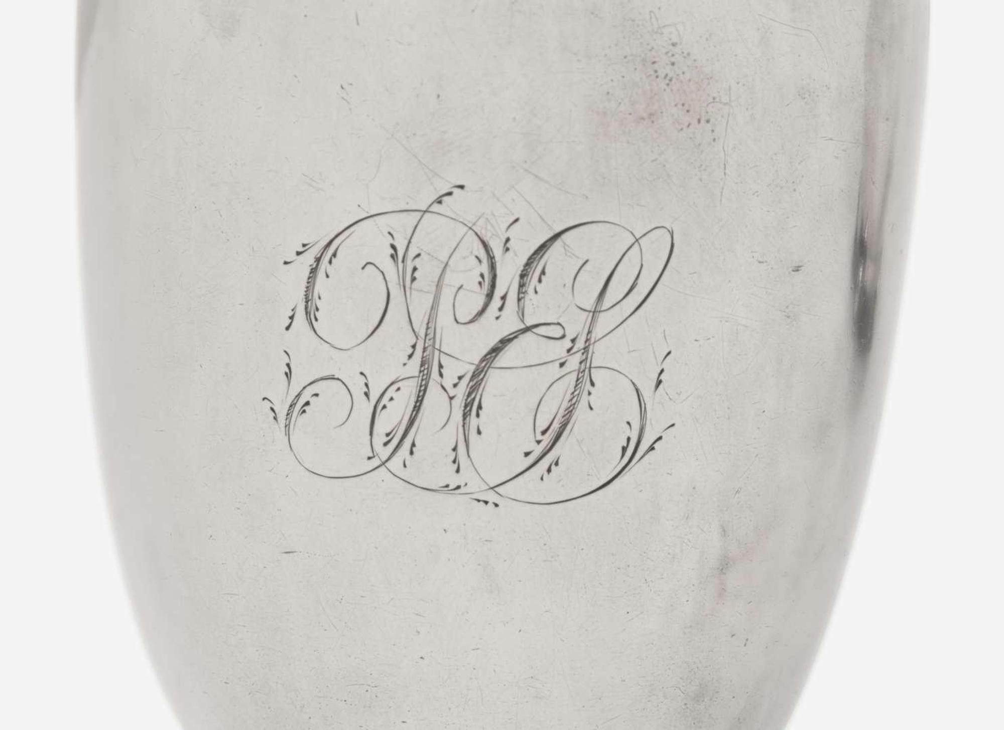 A Federal silver tea caddy and silver creamer, William Garret Forbes (1751-1840) and John Vernon (1761-1842), New York, NY, circa 1800