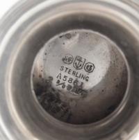An American Silver Tyg, Gorham Mfg. Co., Providence, RI, the rim with a continuous foliate band, the body with an engraved monogram.
