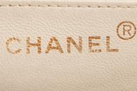 Chanel Chevron Envelope Bag in White Lambskin
