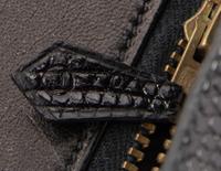Hermès Black Lizard Alcazar Bag, 1980s