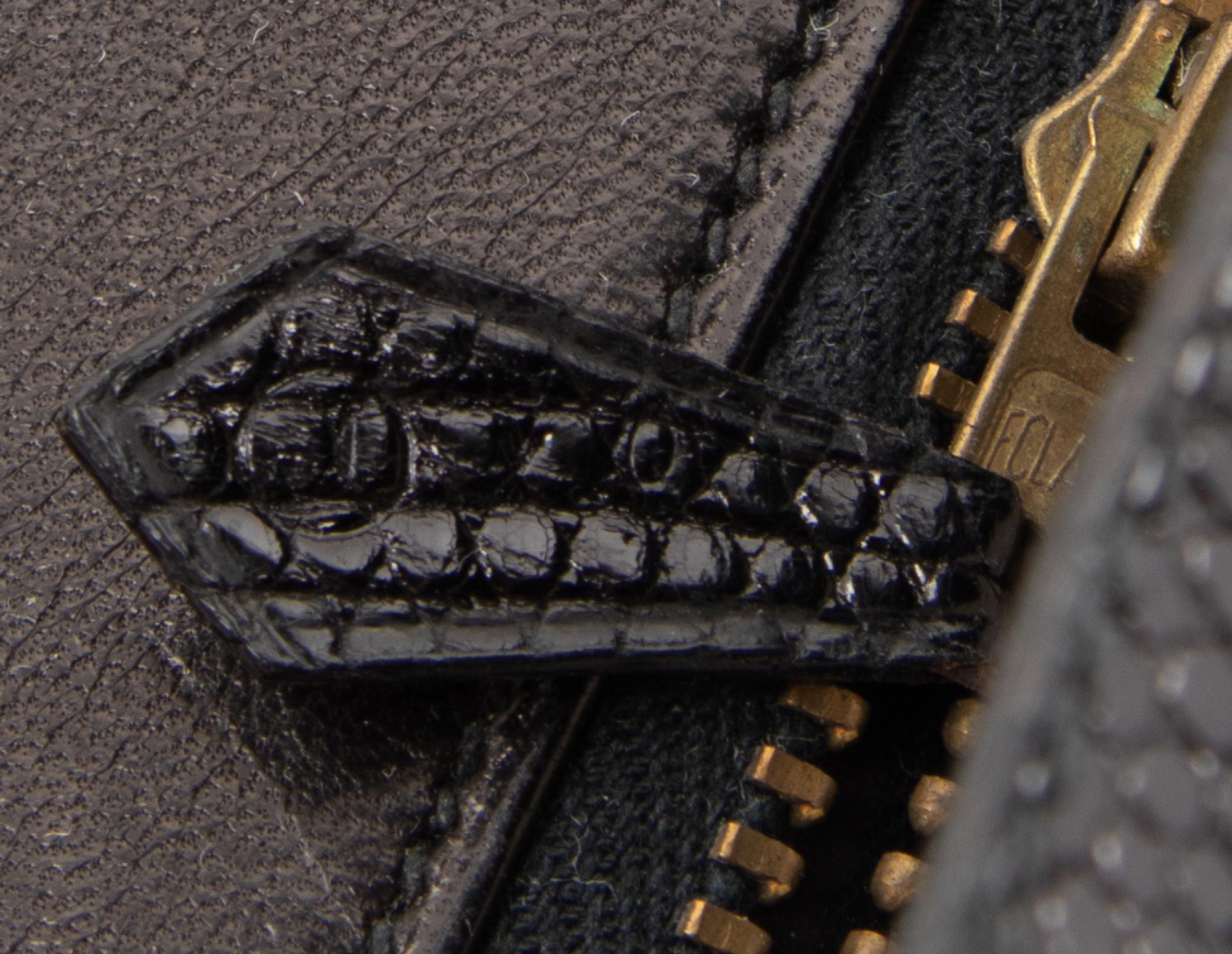 Hermès Black Lizard Alcazar Bag, 1980s