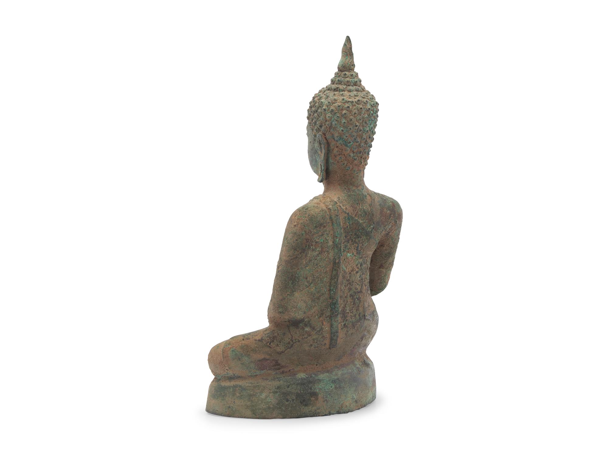 A Thai Bronze Seated Buddha
