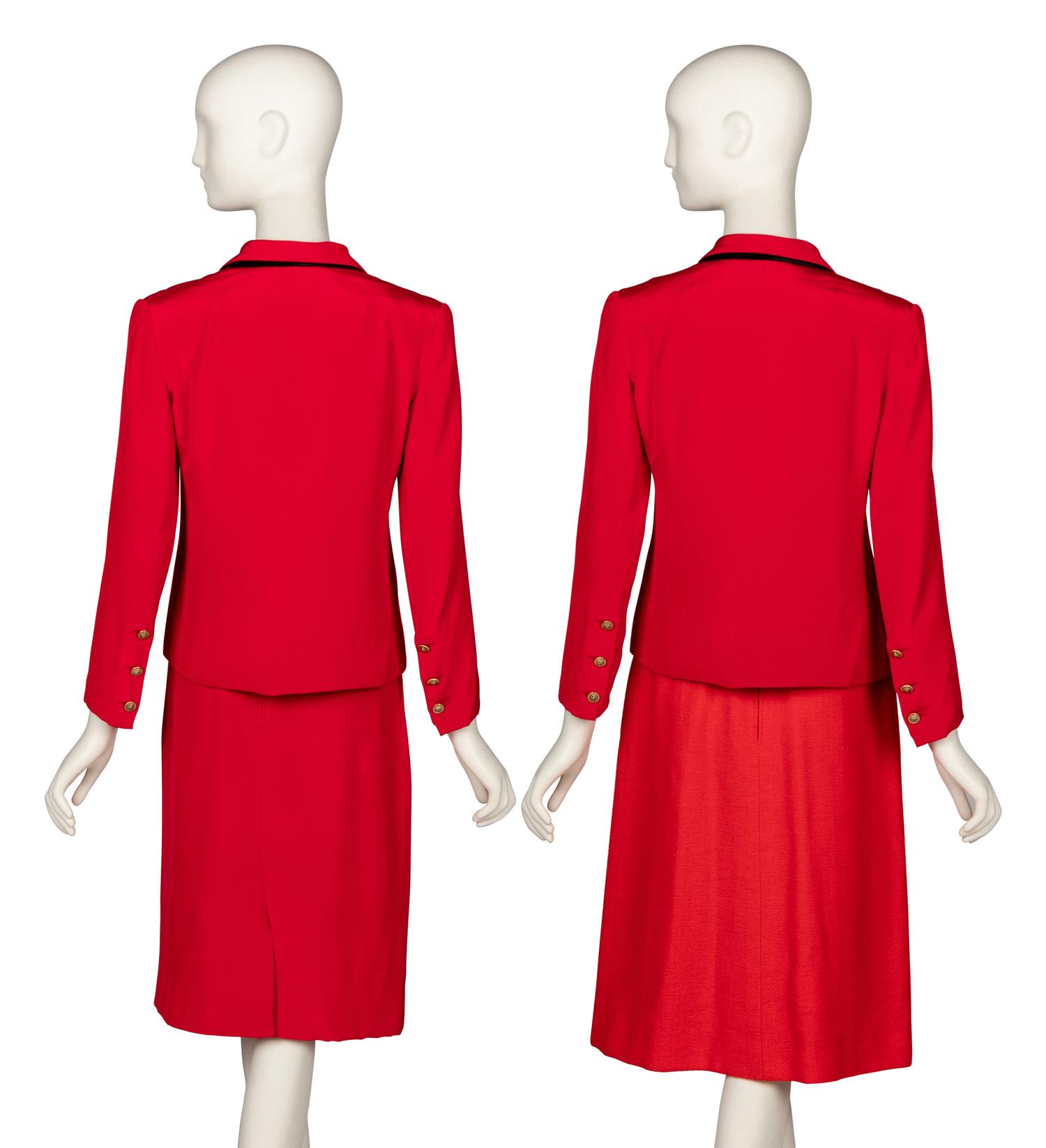 Chanel Creations, Silk Suit & Tweed Skirt