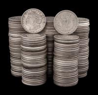 A Large Collection of Morgan $1 Coins