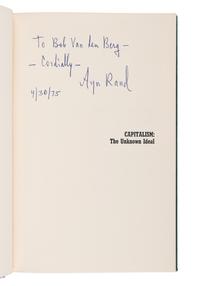 RAND, Ayn (1905-1982). Capitalism: The Unknown Ideal . New York: The New American Library, 1966.