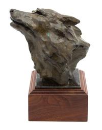 Sherry Sander, American, b. 1957, Wolf Bust