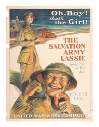 [WORLD WAR I]. A group of 9 posters advertising the United War Work Campaign of 1918, comprising: