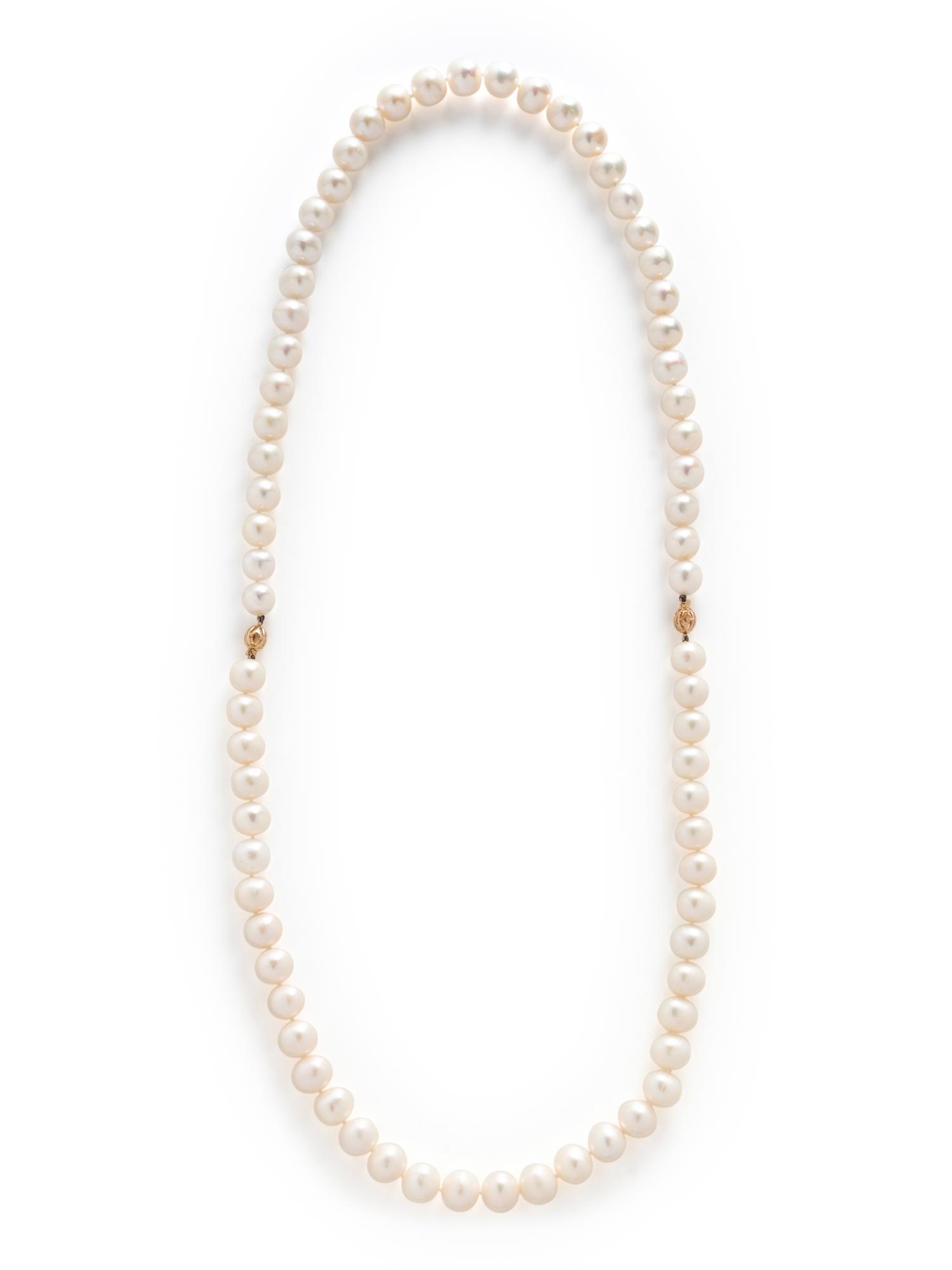 PAIR OF CULTURED PEARL NECKLACES