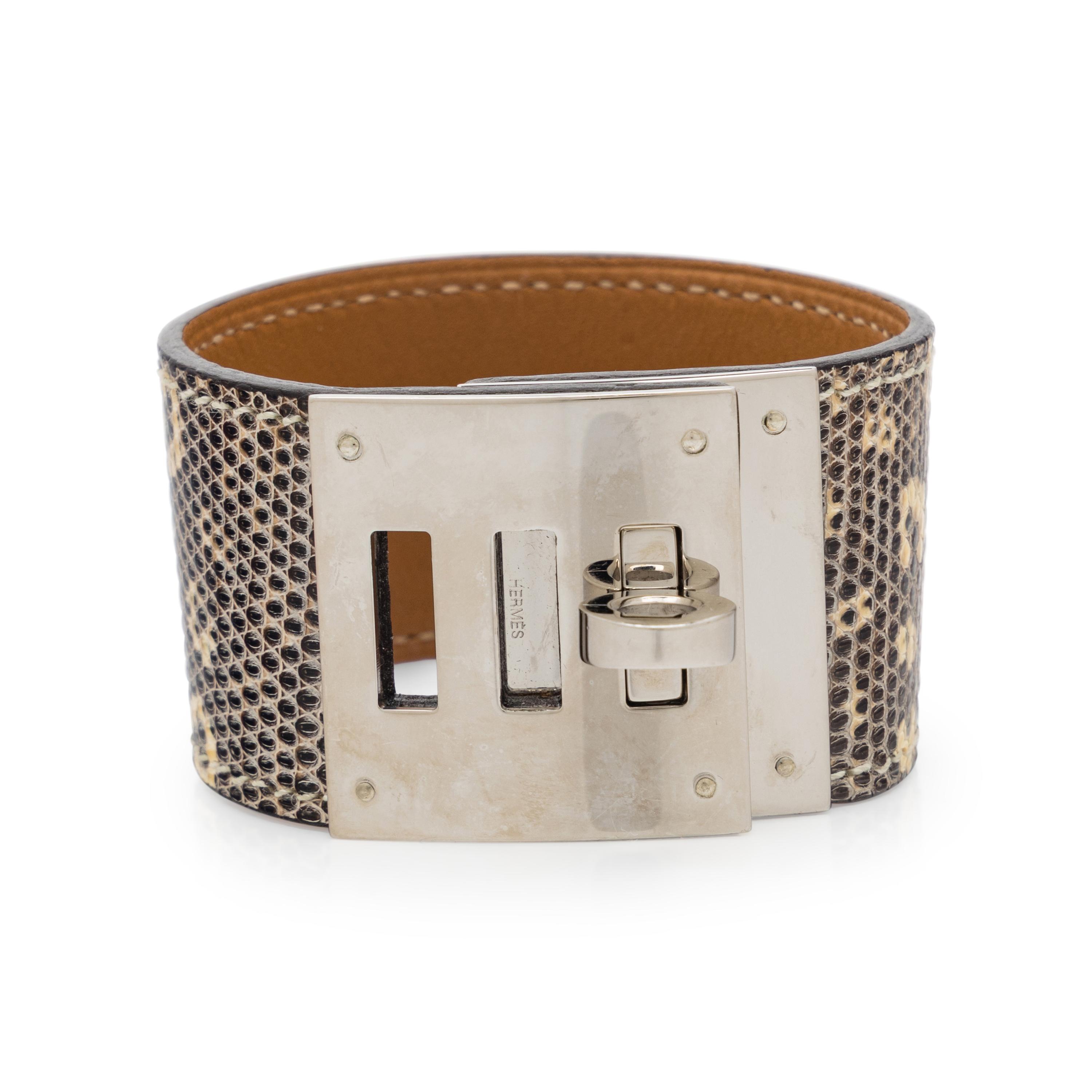Hermès, Kelly Dog Bracelet in Salvator Lizard