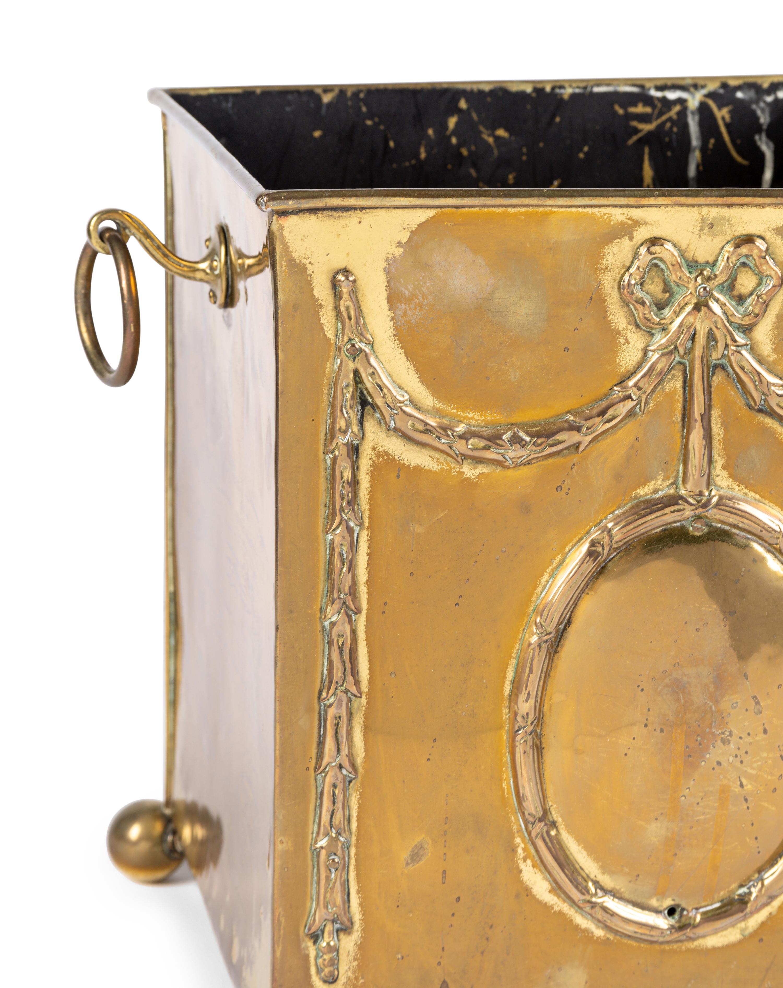 A Victorian Brass Jardinière