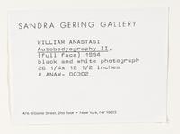 William Anastasi (born 1933) Autobodyography I-III, 1994