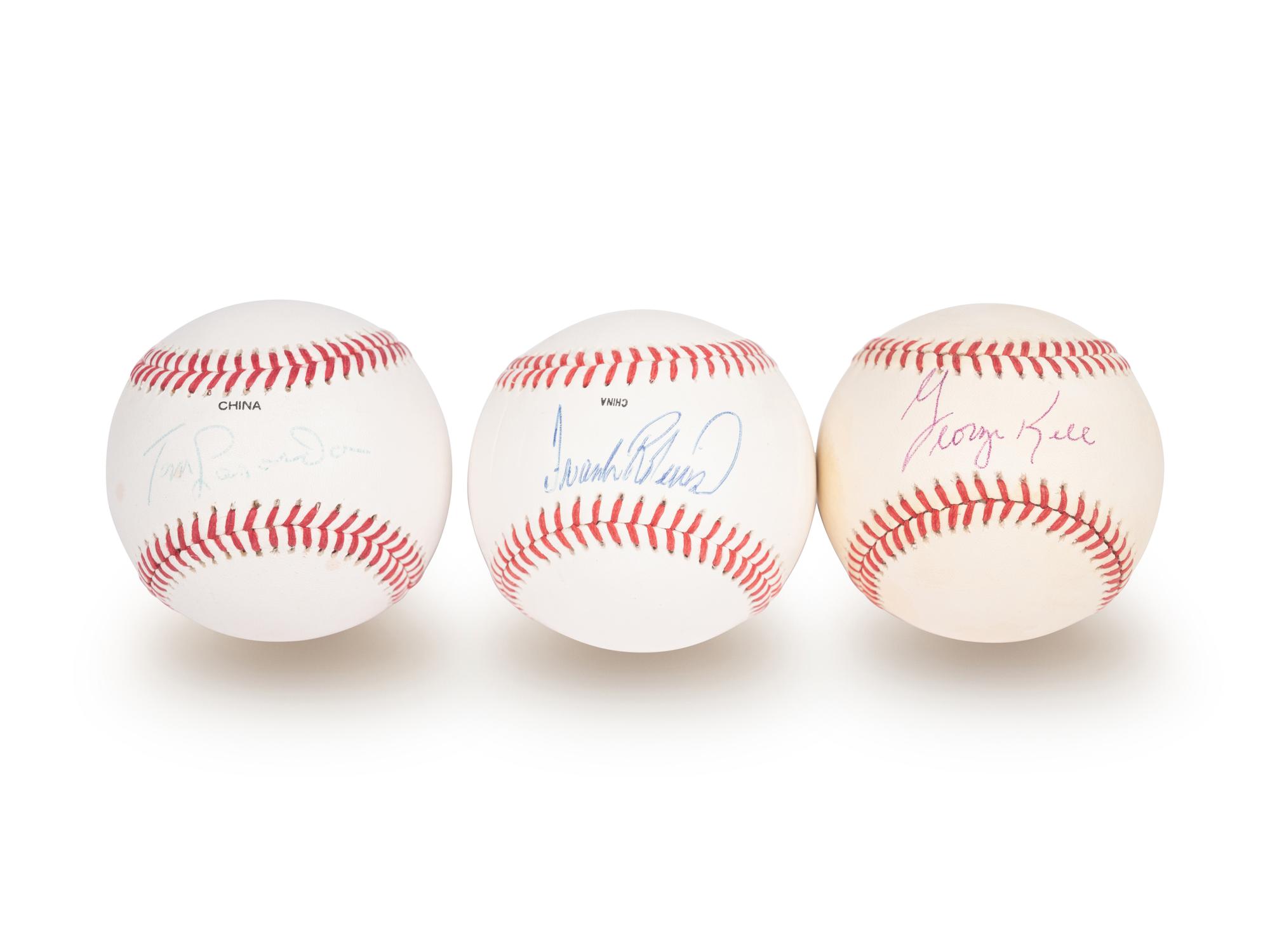 A Group of 12 Hall of Fame Signed Autograph Baseballs (Beckett Authentication Services BAS Certified),