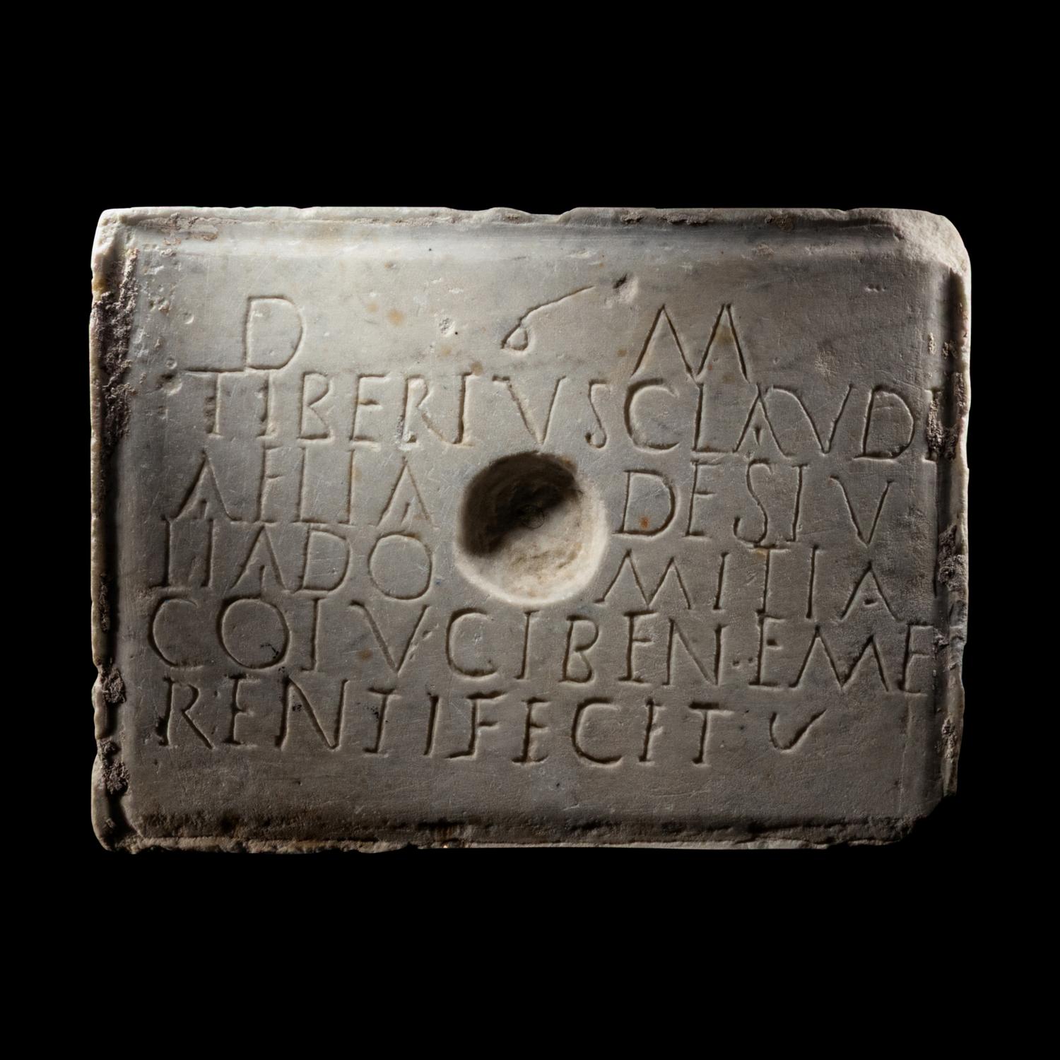 A Roman Marble Funerary Altar